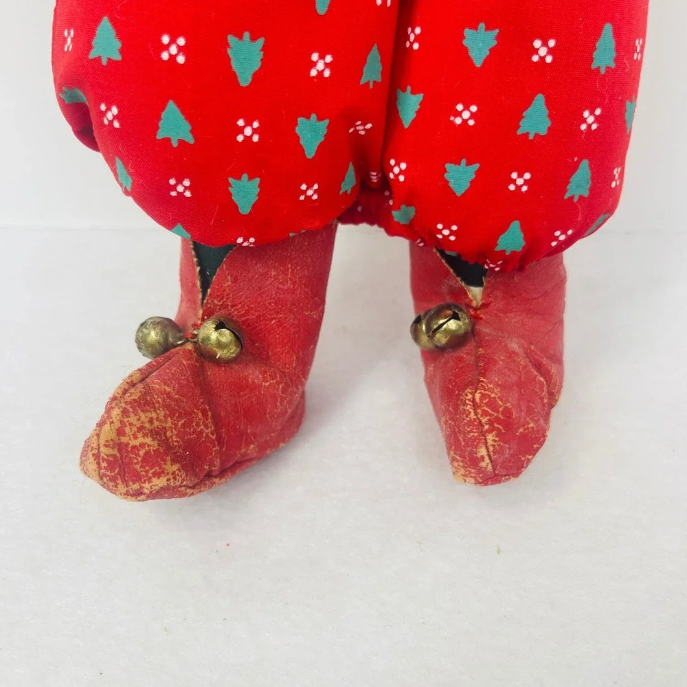Vintage Brinn's December Calendar Doll Christmas Tree Outfit Red Green 11.5